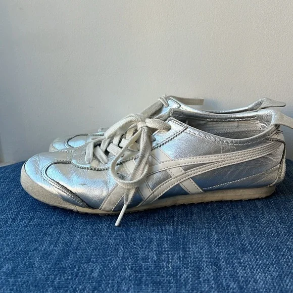 Onitsuka Tiger by Asics Silver Vintage Sneakers - Picture 2 of 6